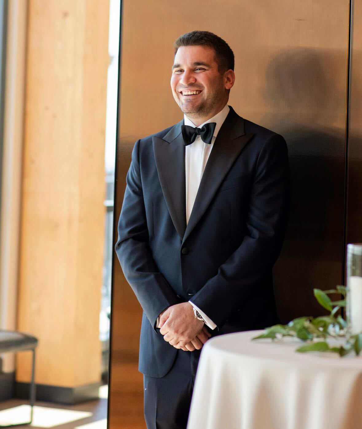groom styled by J&A custom clothing