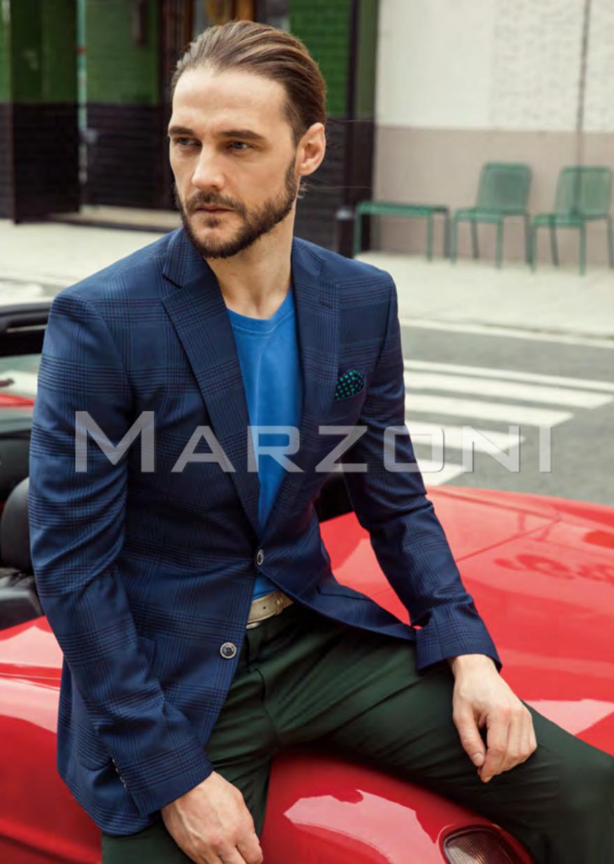 Marzoni Blue Brown Sportcoat