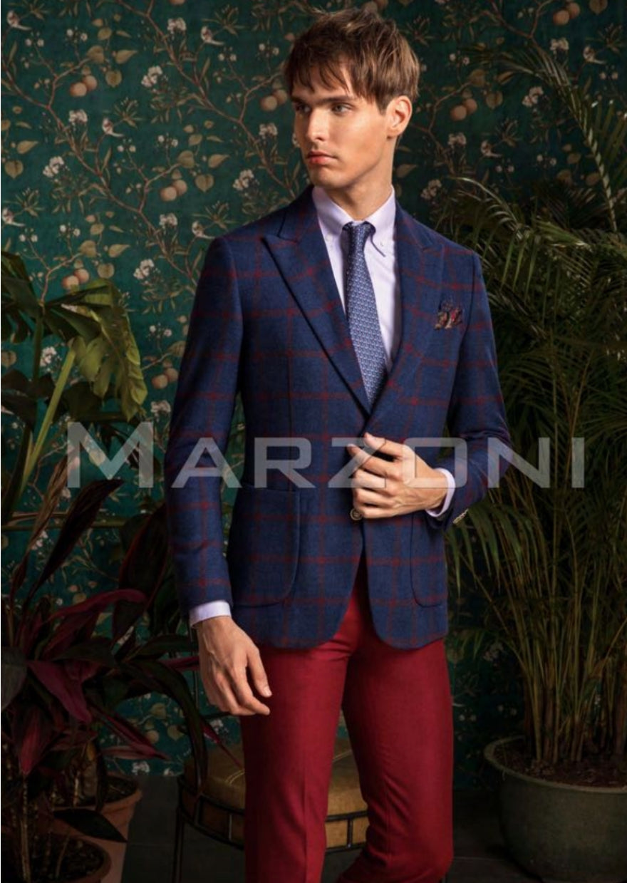 Marzoni Blue Red Sportcoat